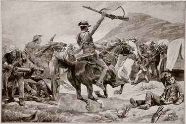 Charge of the Bushmen and New Zealanders on the Boer Guns, Near Klerksdorp, 24th March 1901